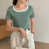 グリーン | Ｔシャツ【韓国ファッション】 | Girly Doll