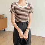 ブラウン | Ｔシャツ【韓国ファッション】 | Girly Doll