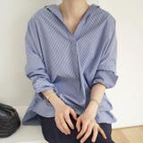 ブルー | シャツ【韓国ファッション】 | Girly Doll