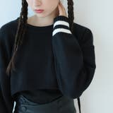 ライン入りショート丈ニット | Girly Doll | 詳細画像26 