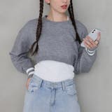 ライン入りショート丈ニット | Girly Doll | 詳細画像41 