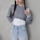 ライン入りショート丈ニット | Girly Doll | 詳細画像42 