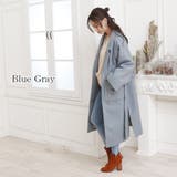 ブルーグレー | チェスターコート【韓国ファッション】 | Girly Doll