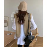 レイヤードが楽しめる！ニットベスト・ブラウス2枚セット【韓国ファッション】 | Girly Doll | 詳細画像13 