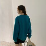 クルーネックリブオーバーニット【韓国ファッション】 | Girly Doll | 詳細画像3