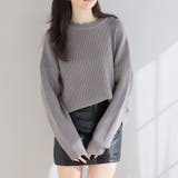 クルーネックリブオーバーニット【韓国ファッション】 | Girly Doll | 詳細画像19