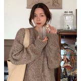 ケーブルオーバーニット【韓国ファッション】 | Girly Doll | 詳細画像6 