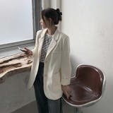シンプルテーラードジャケット【韓国ファッション】 | Doula Doula | 詳細画像6