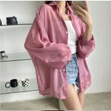 ダークピンク | シャイニーシアーシャツ【韓国ファッション】 | Girly Doll