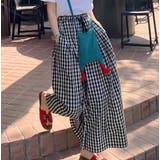 チェックワイドイージーパンツ【韓国ファッション】 | Doula Doula | 詳細画像4 