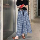 チェックワイドイージーパンツ【韓国ファッション】 | Doula Doula | 詳細画像8 