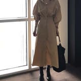 ベージュ | シャツワンピース【韓国ファッション】 | Girly Doll