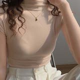 プチハイネック半袖プルオーバー【韓国ファッション】 | Doula Doula | 詳細画像3 