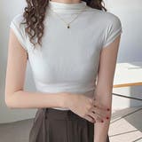 プチハイネック半袖プルオーバー【韓国ファッション】 | Doula Doula | 詳細画像5 