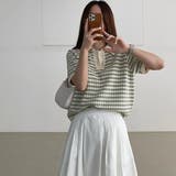 襟付きチェックニットポロシャツ【韓国ファッション】 | Doula Doula | 詳細画像10 