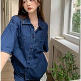 デニムシャツ+ショートパンツ セットアップ【韓国ファッション】 | Girly Doll | 詳細画像3
