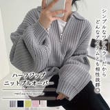 ハーフジップニットプルオーバー【韓国ファッション】 | Girly Doll | 詳細画像1 