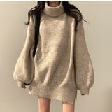 モカ | サイドスリットチュニックニット【韓国FASHION】【2022秋冬商品】 | Girly Doll