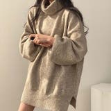 サイドスリットチュニックニット【韓国FASHION】【2022秋冬商品】 | Girly Doll | 詳細画像3