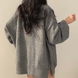 グレー | サイドスリットチュニックニット【韓国FASHION】【2022秋冬商品】 | Girly Doll