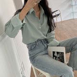 カラーシャツブラウス【韓国ファッション】【春夏新商品】 | Girly Doll | 詳細画像4 
