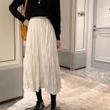 ワッシャーマキシスカート【韓国ファッション】【春夏新商品】 | Girly Doll | 詳細画像4 