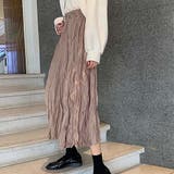 モカ | ワッシャーマキシスカート【韓国ファッション】【春夏新商品】 | Girly Doll