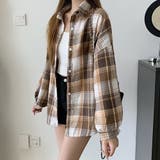 オーバーサイズ チェックシャツ【韓国ファッション】【春夏新商品】 | Doula Doula | 詳細画像8 