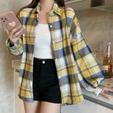 オーバーサイズ チェックシャツ【韓国ファッション】【春夏新商品】 | Doula Doula | 詳細画像10 