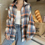 オーバーサイズ チェックシャツ【韓国ファッション】【春夏新商品】 | Doula Doula | 詳細画像13 