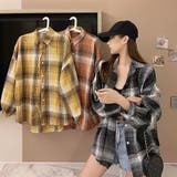 オーバーサイズ チェックシャツ【韓国ファッション】【春夏新商品】 | Doula Doula | 詳細画像19 