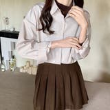 モカ | オーバーサイズシャツ【韓国ファッション】 | Doula Doula