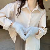 ベージュ | オーバーサイズシャツ【韓国ファッション】 | Doula Doula