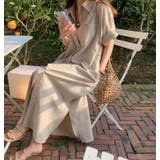 ベージュ | ワンピース【韓国FASHION】【2023春夏商品】 | Doula Doula