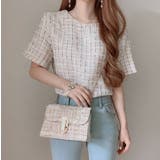 ホワイト | サマーツイードトップス【韓国ファッション】 | Girly Doll