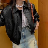 フェイクレザージャケット【韓国ファッション】 | Girly Doll | 詳細画像4