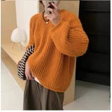 オレンジ | ニット・セーター【韓国ファッション】 | Girly Doll
