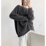 ダークグレー | ニット・セーター【韓国ファッション】 | Girly Doll