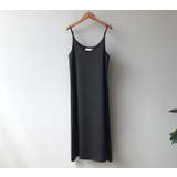 ブラック | サテンフレアキャミソールワンピース【韓国ファッション】 | Girly Doll