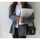 グレー | ゆったりサイズカーディガン【韓国ファッション】 | Girly Doll