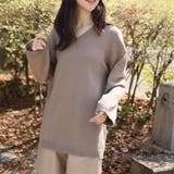 オーバーサイズVネックニット・セーター【韓国ファッション】 | Girly Doll | 詳細画像19 