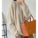 ベージュ | ニット・セーター【韓国ファッション】 | Girly Doll