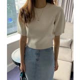 パフスリーブサマーニット【韓国ファッション】 | Girly Doll | 詳細画像6 