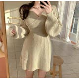 ベージュ | ワンピース【韓国ファッション】 | Girly Doll