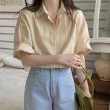 ストライプ半袖シャツ【韓国ファッション】 | Doula Doula | 詳細画像10