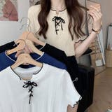 メロウレースアップトップス【韓国ファッション】 | Girly Doll | 詳細画像2