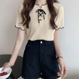 メロウレースアップトップス【韓国ファッション】 | Girly Doll | 詳細画像3