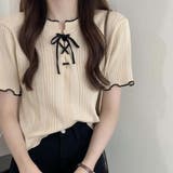 メロウレースアップトップス【韓国ファッション】 | Girly Doll | 詳細画像4