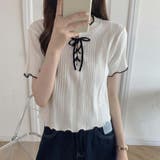 メロウレースアップトップス【韓国ファッション】 | Girly Doll | 詳細画像7