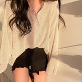 Vネックサマーニットプルオーバー【韓国ファッション】 | Girly Doll | 詳細画像8